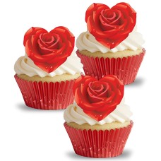 407647T Vafa 30x20cm cu 20 buc Cupcake Toppers inima